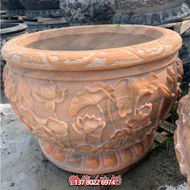 精美仿古大理石石雕擺件，點(diǎn)綴室內(nèi)庭院，完美裝點(diǎn)魚缸