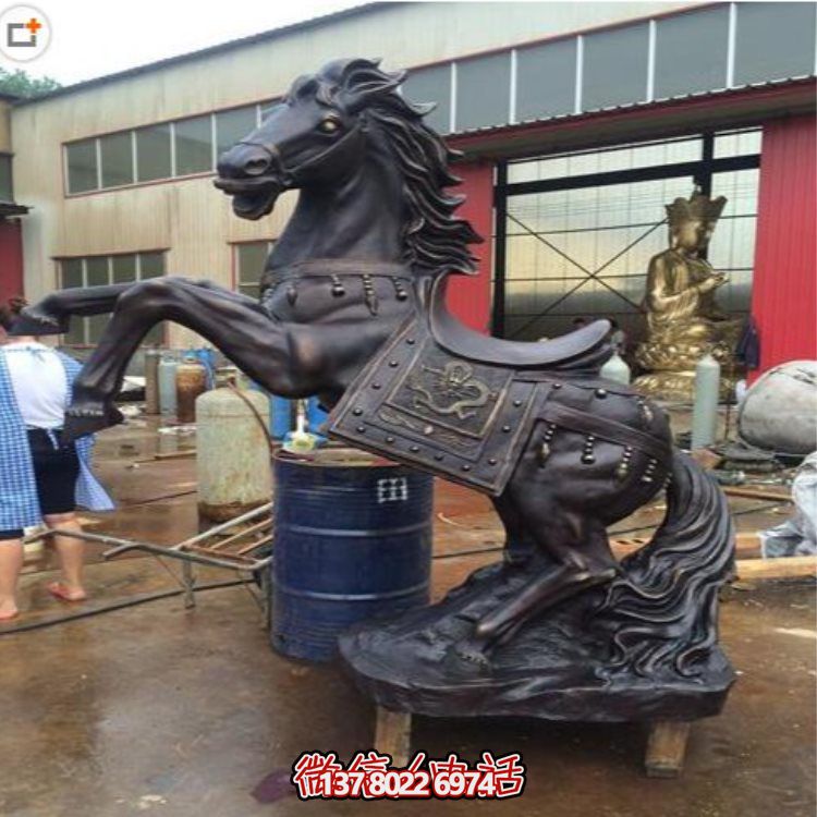 玻璃鋼仿銅戰(zhàn)馬擺件，裝飾你的家