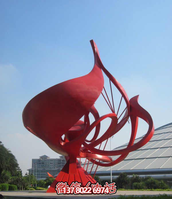 不銹鋼花朵雕塑，個(gè)性創(chuàng)意想象