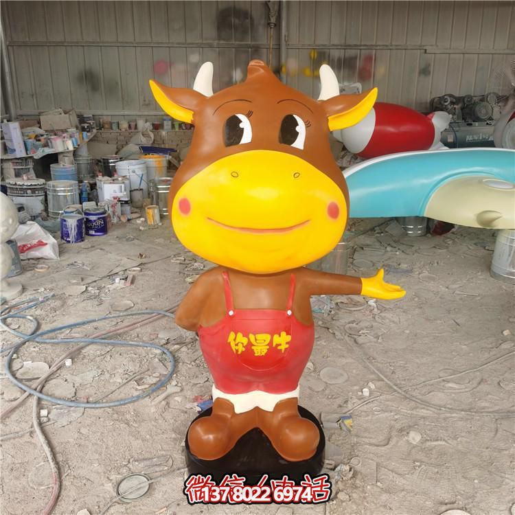 多彩玻璃鋼雕塑，精美卡通公仔，裝點(diǎn)你的店鋪