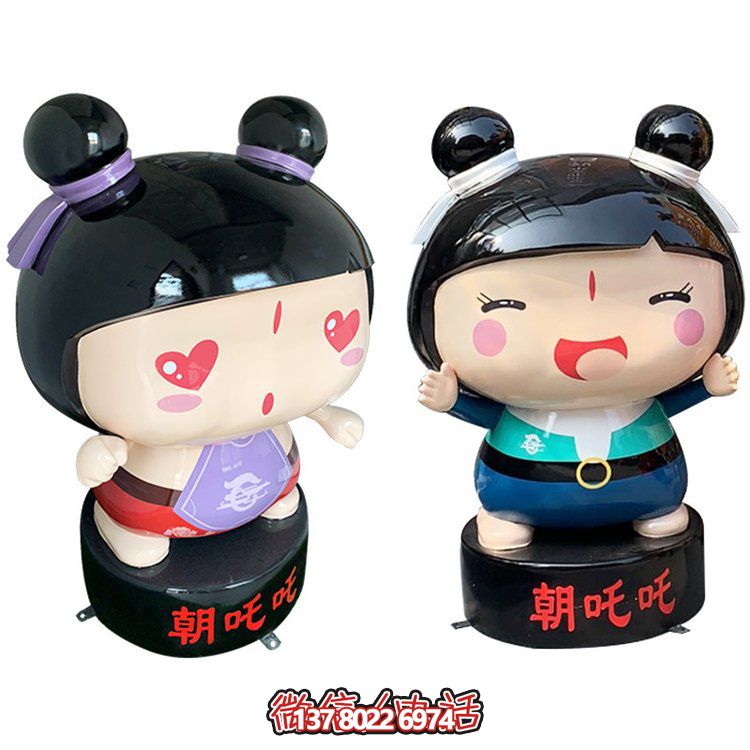 玻璃鋼公仔擺件，精美卡通裝飾品