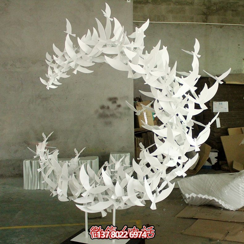 玻璃鋼雕塑擺件裝飾品，創(chuàng)意抽象鴿子裝飾室內(nèi)別墅