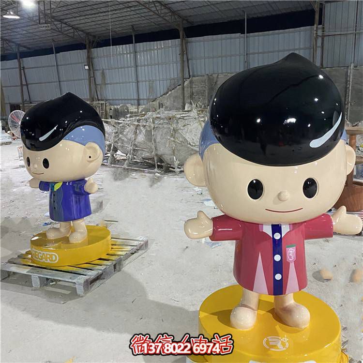 可愛彩繪玻璃鋼擺件，引領(lǐng)家居新潮流