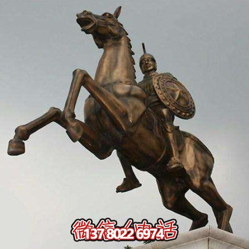 西方風(fēng)格銅雕人物騎馬裝飾戶(hù)外園林