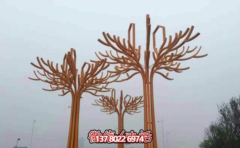 不銹鋼景觀雕塑，提升步行商業(yè)街抽象美感