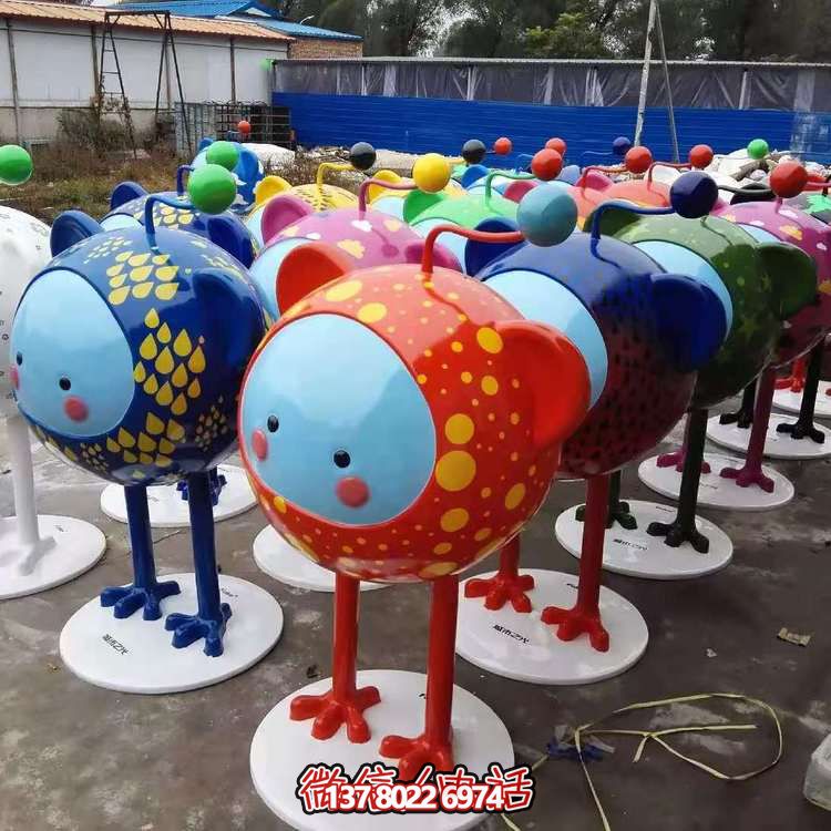 玻璃鋼彩繪園林創(chuàng)意景觀裝飾品擺件