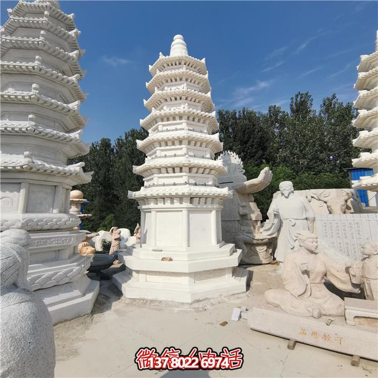 經(jīng)典漢白玉寶塔，打造完美園林景觀