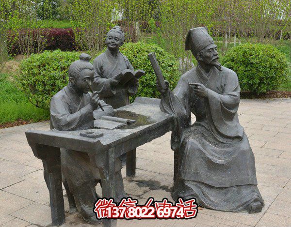 古代庭院景區(qū)，一起讀書、雕塑、感受古風(fēng)