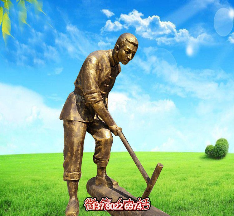 精美的銅雕人物雕塑，點(diǎn)綴花園公園植物園