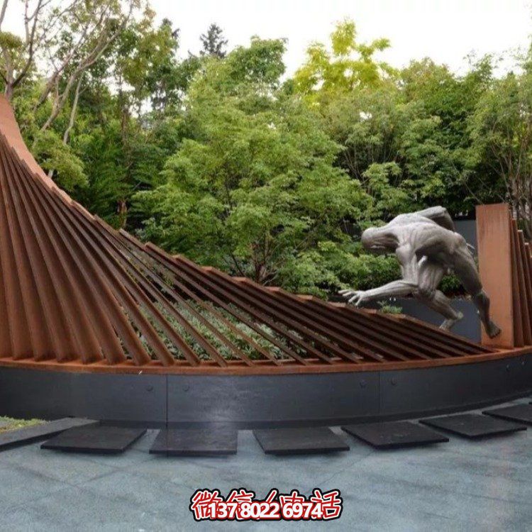 不銹鋼景觀雕塑，創(chuàng)意裝點(diǎn)公園戶外園林