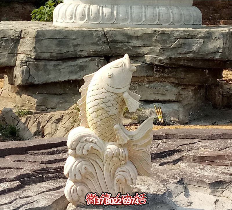 漢白玉石雕塑，點綴公園景觀，增添創(chuàng)意噴水裝置