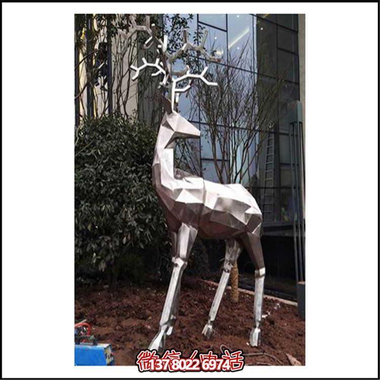 定制不銹鋼戶外動物雕塑，為園林景觀增色