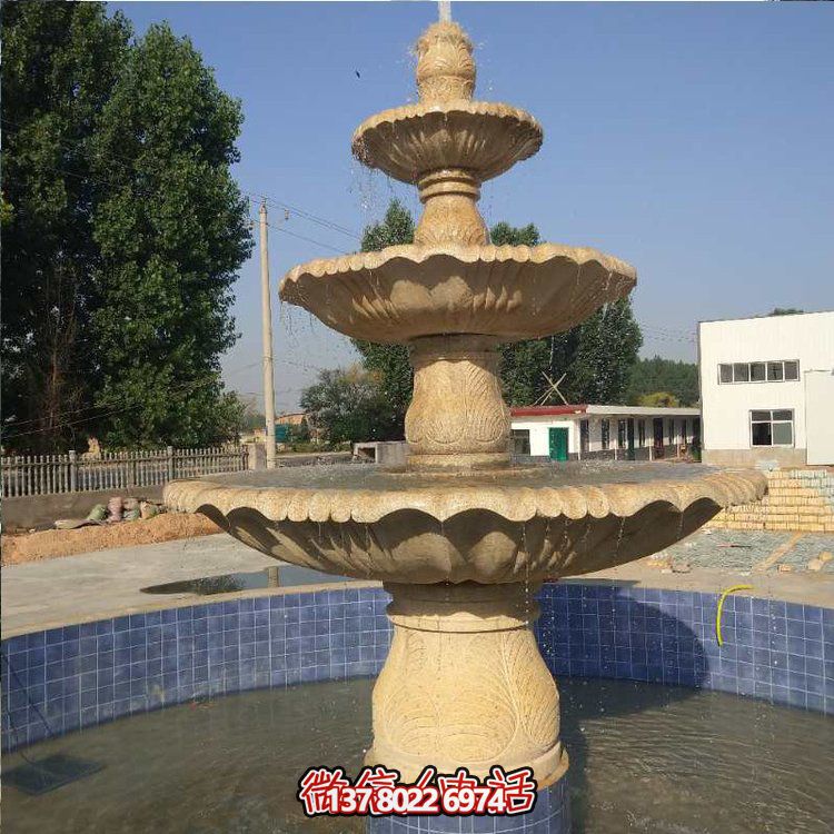 花崗巖噴泉流水?dāng)[件，給你不一樣的戶外廣場園林景觀雕塑