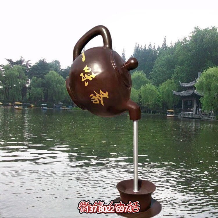 大型仿銅玻璃鋼懸空流水?dāng)[件，點(diǎn)綴園林景觀