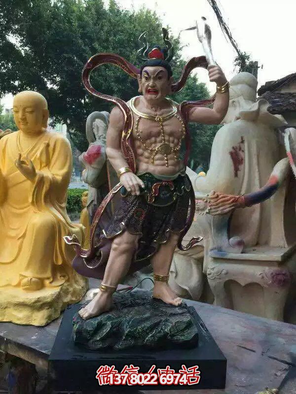 玻璃鋼八大金剛雕塑，護(hù)法神圣的守護(hù)