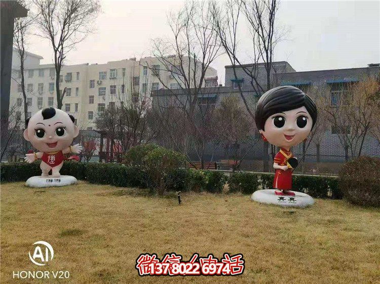 藝術玻璃鋼雕塑，點綴美麗園林景觀