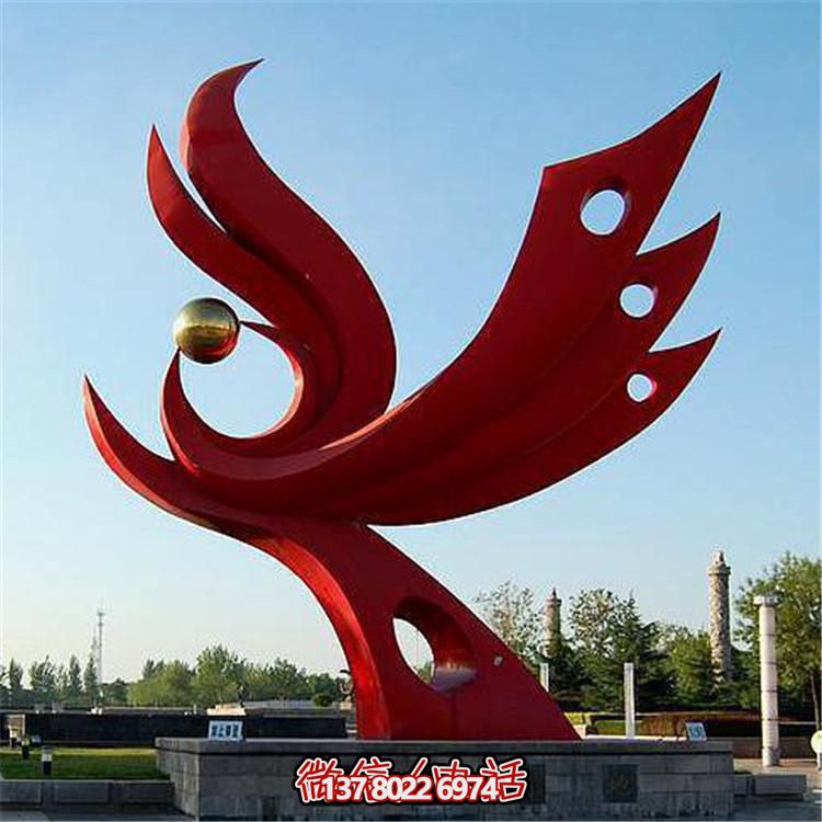 不銹鋼抽象景觀擺件，提升戶(hù)外廣場(chǎng)裝飾氣質(zhì)