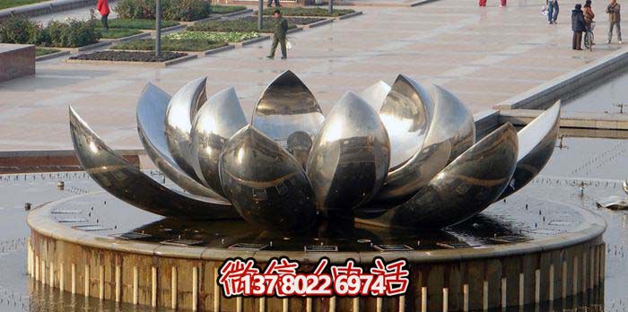 室外不銹鋼噴泉雕塑，讓廣場與公園更加美麗