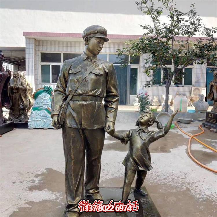 玻璃鋼雕塑，傳承名人精神，校園記憶經(jīng)典