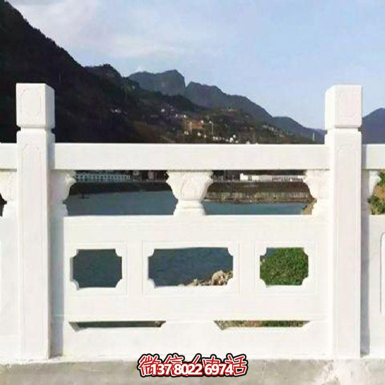 大理石雕刻石欄桿，美輪美奐，護(hù)佑家園