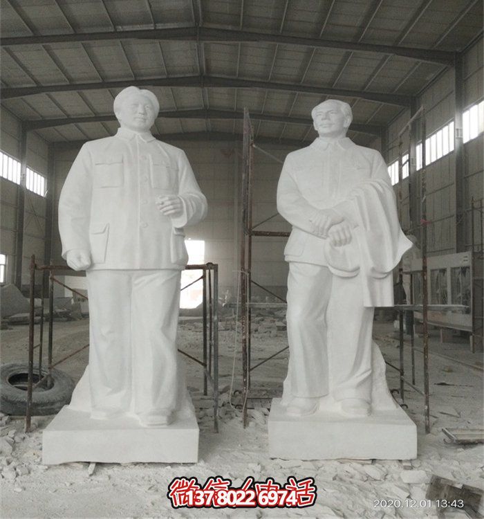 毛澤東偉人雕像，大型漢白玉雕刻，適宜于廣場等場所