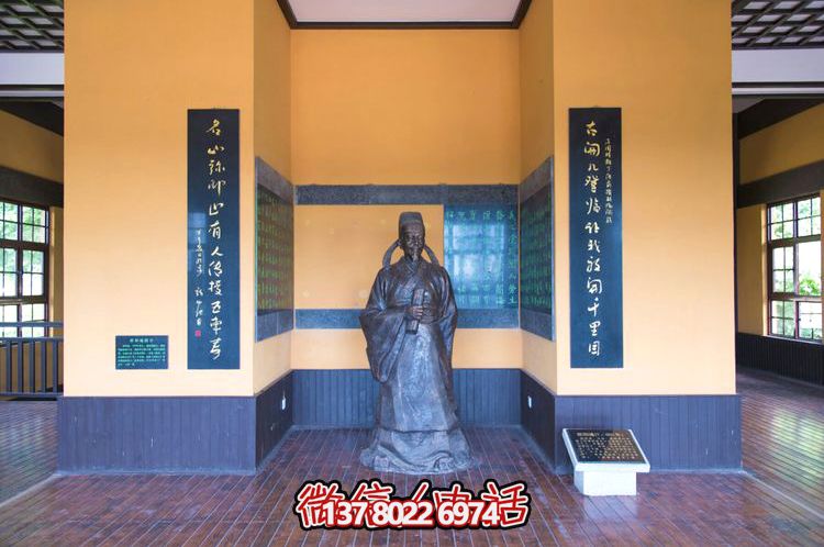 歐陽(yáng)詢鑄銅雕像，讓歷史文化名人永恒鐫刻