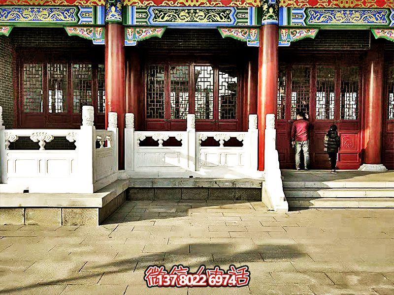 唯美古典，精致古建筑——漢白玉雕刻欄桿扶手