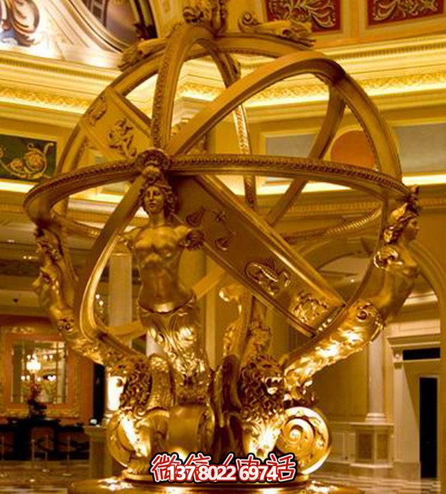 鏤空美人魚雕塑，優(yōu)雅裝點(diǎn)大型商場(chǎng)酒店