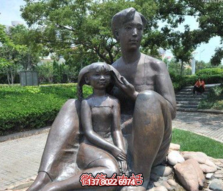 母女情深銅雕塑，傳承傳統(tǒng)文化