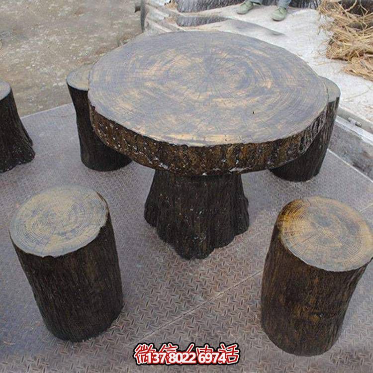 玻璃鋼樹木仿真凳子，為公園戶外空間提供美觀休閑