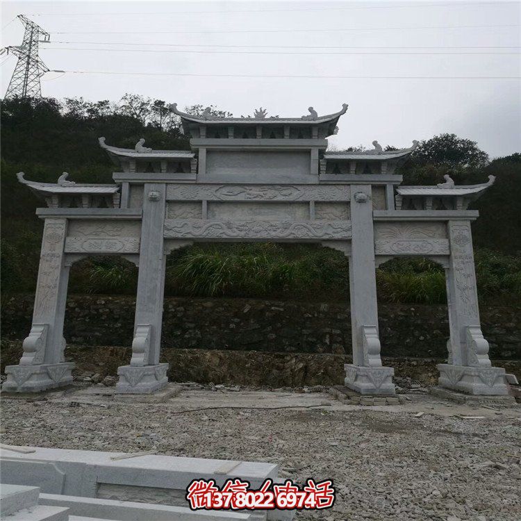 大型石雕牌坊，給你一個(gè)美麗的家園