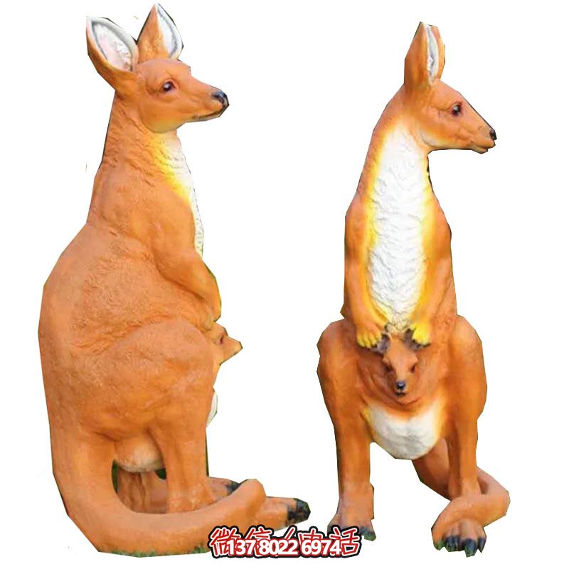 大型袋鼠雕塑，景觀完美打造公園景區(qū)