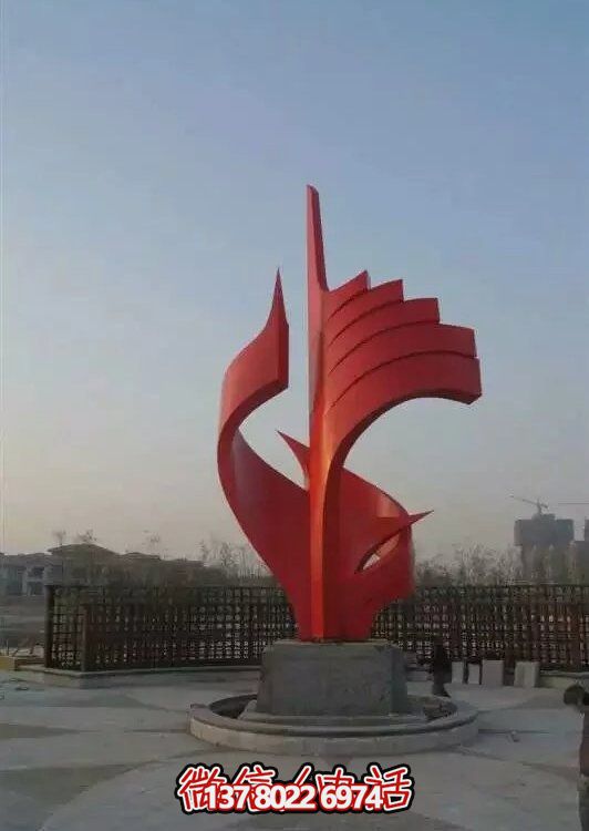 大型不銹鋼景觀雕塑，室外裝飾藝術(shù)精美