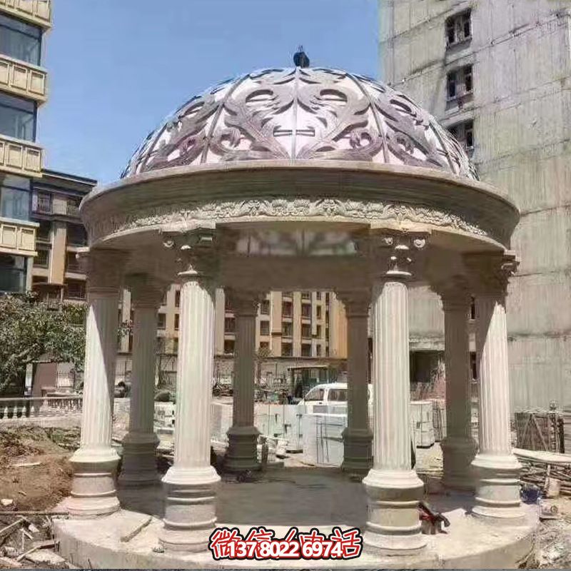 西式園林別墅擺放羅馬柱圓拱鐵藝涼亭裝飾品 西式園林別墅擺放羅馬柱圓拱鐵藝涼亭裝飾品