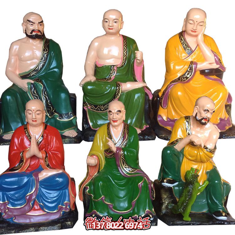 佛教禪宗二祖達(dá)摩玻璃鋼神像雕塑