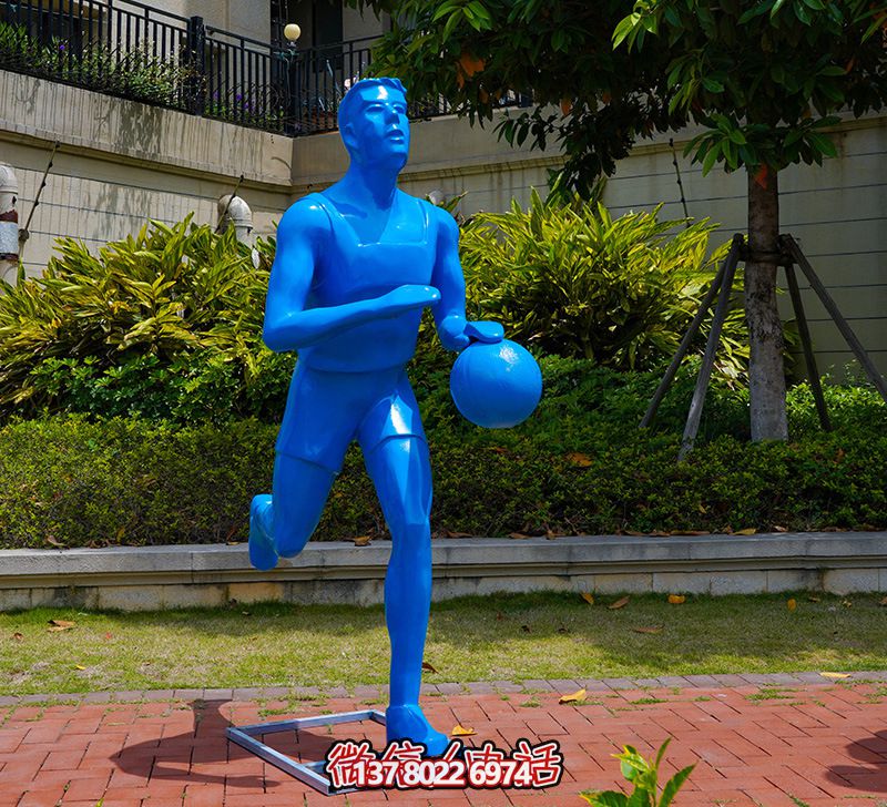 公園體育廣場打籃球運(yùn)動景觀玻璃鋼雕塑