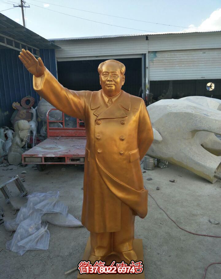 廣場純銅打造揮手的毛主席毛澤東雕塑 廣場純銅打造揮手的毛主席毛澤東雕塑