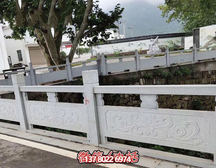 鄉(xiāng)鎮(zhèn)河道景觀(guān)大理石圍欄雕塑