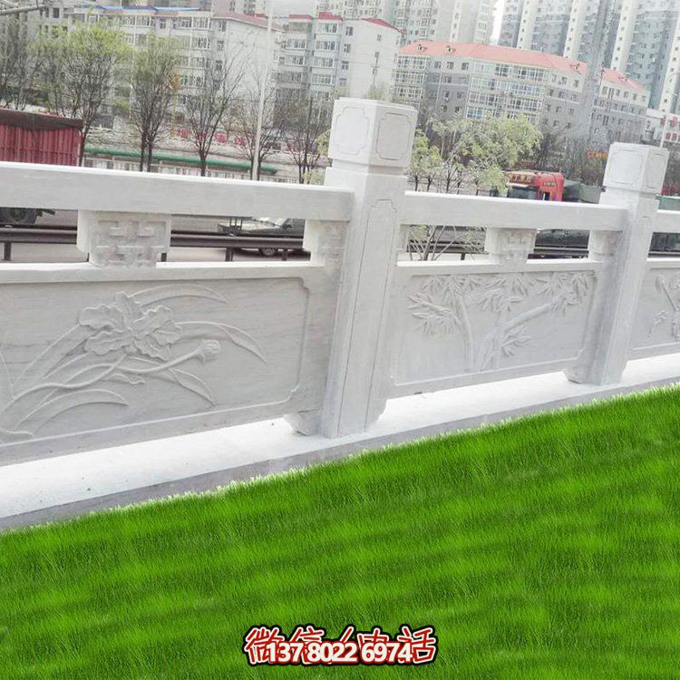 城市街道大理石石雕戶(hù)外欄桿欄板圍欄雕塑