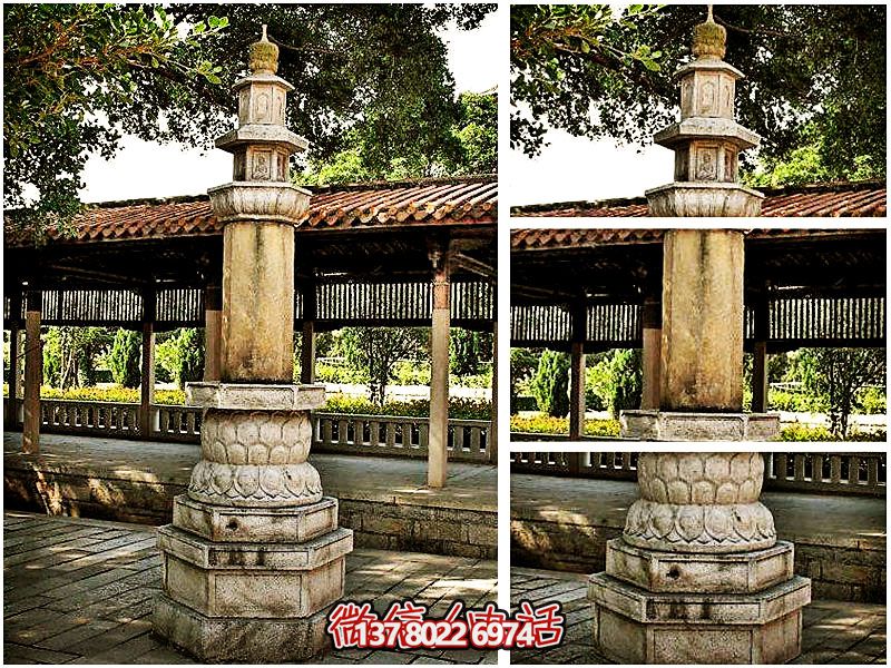 蓮花底座浮雕佛像石經(jīng)幢 蓮花底座浮雕佛像石經(jīng)幢