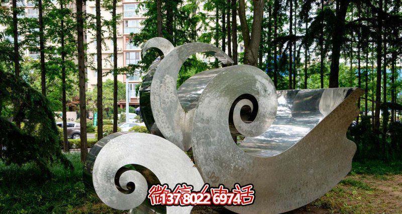 園林小區(qū)大號不銹鋼海浪浪花雕塑 園林小區(qū)大號不銹鋼海浪浪花雕塑
