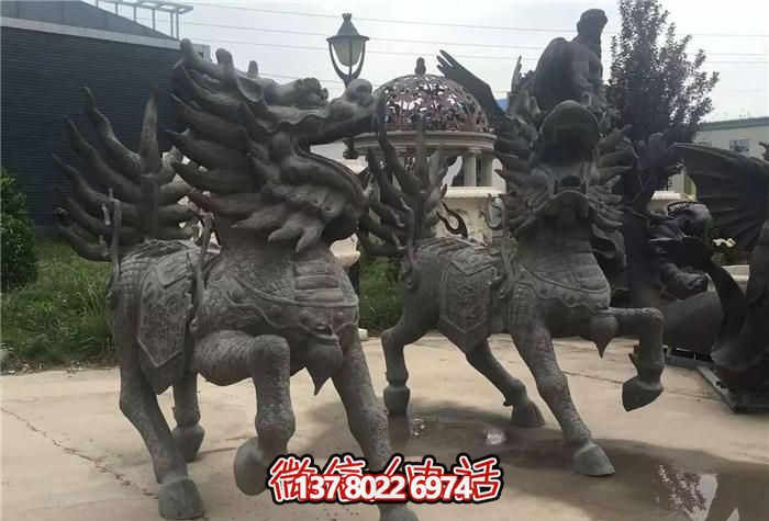 戶(hù)外廣場(chǎng)大型景觀(guān)裝飾品鎮(zhèn)宅麒麟雕塑