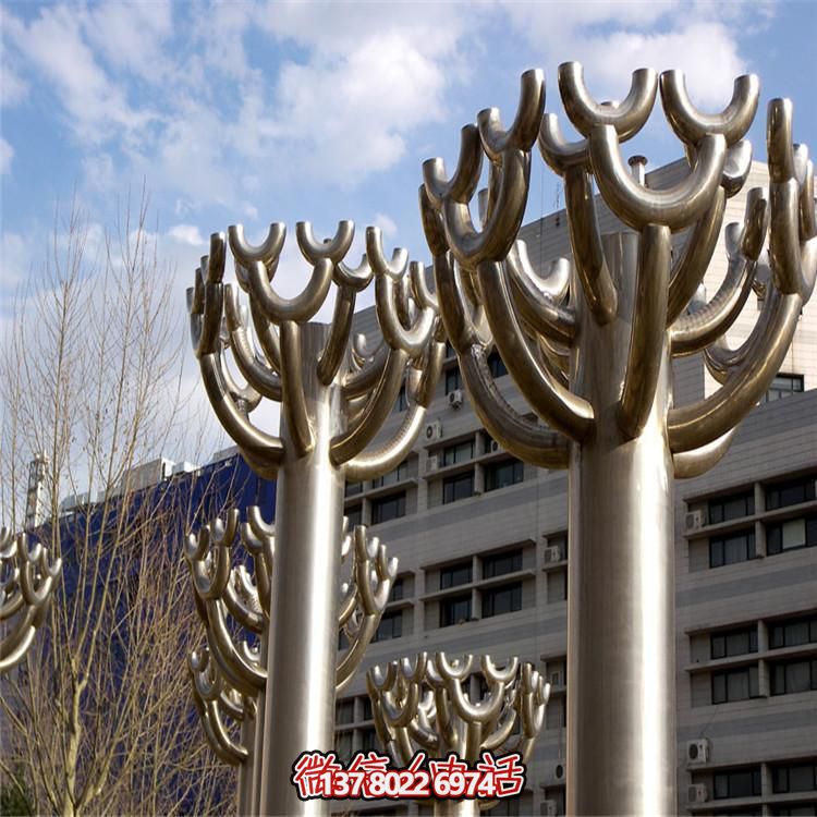 戶(hù)外廣場(chǎng)不銹鋼植物景觀(guān)雕塑