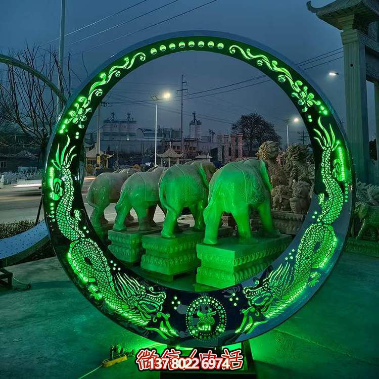 不銹鋼鏤空照明發(fā)光圓環(huán)