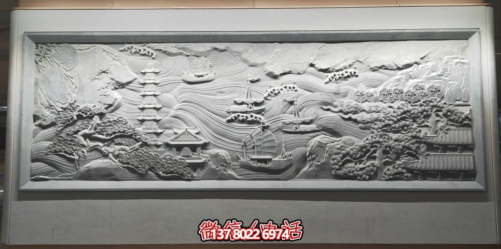 古韻山海景，帆影塔光共逸興