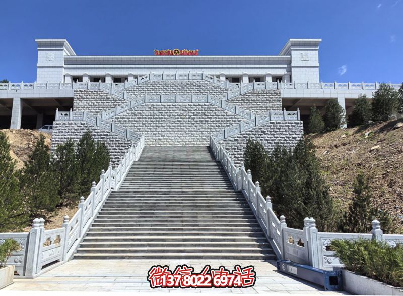 花崗巖露臺(tái)石雕步梯、欄桿欄板